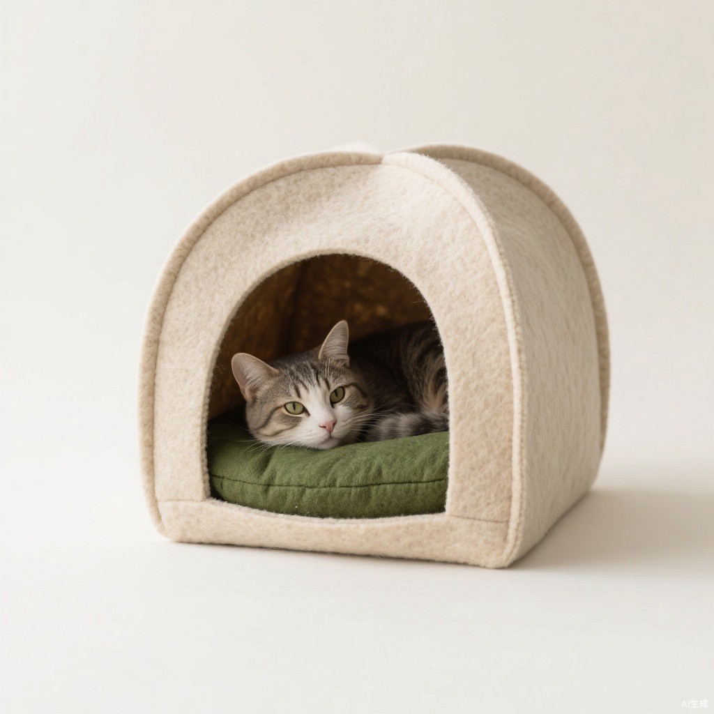 Foldable Felt Cat Cave House — wholesale pet products by Yiwu Pet Factory